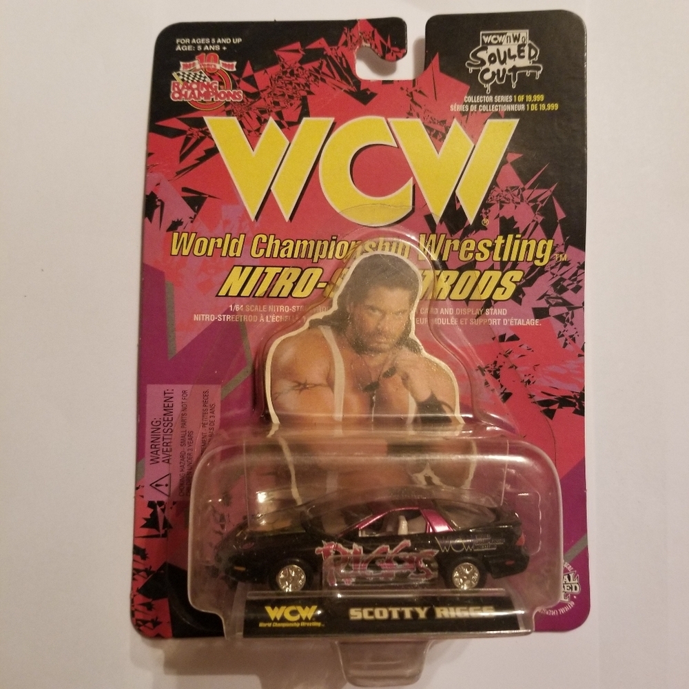 WCW Scotty Riggs Pontiac Firebird Diecast 1:64 Toy Car New In Package